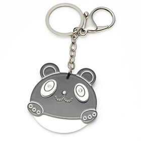 Eco-Friendly Cat Pendant Plastic Keychain: Various Styles Available