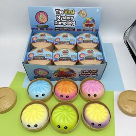 Bollo de Masa Hervida Squishy, Diversión Loca, Alivio de la Ansiedad, Juguete Blandito para Adultos, Descompresión Suave para Amasar