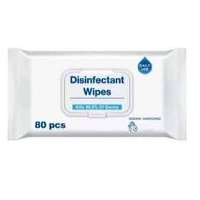 OEM/ODM Uso diario 80pcs Personalizar paquete de toallitas desinfectantes Toallitas antibacterianas para manos OEM