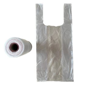 HDPE/LDPE Camiseta de plástico personalizada y fabricación de bolsas de chaleco | Venta al por mayor de comestibles, compras y bolsas al por menor