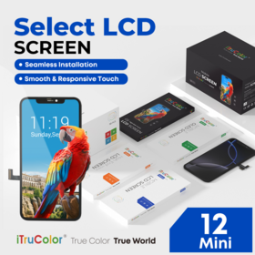 ITruColor Diagnostic soft OLED Mobile phone LCDs display assembly for iPhone 12 Mini, Fast shipping & High-end Quality