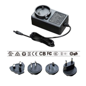 18W 5V 2.5~3.1A JP/US/EU/KR/AU Austauschbares Netzteil, Vollzertifiziert, Universelle Stromversorgung für Haushaltsgeräte