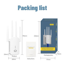 Achat 1200Mbps longue portée sans fil répéteur Wifi Extender routeur amplificateur de Signal Booster moins de câblage réseau requis.