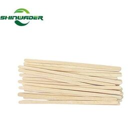 Wood color Factory Custom Printed Logo Food Grade Eco-friendly Degradable coffee stirrers