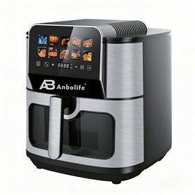 Anbolife Factory Direct Sale 8.2L Air Fryer Color Operation Panel 10 Presets Air Fryer with Visible Window