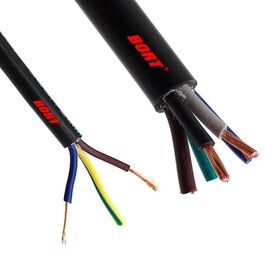 Kabel Daya Multicore Berselubung PVC H05VV-F Persetujuan VDE 2 3 4 5 Inti 0.5mm² 0.75mm² 1.0mm²