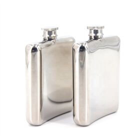 OEM Beliebte Mini Auslaufsichere Trinkflasche Edelstahl Camping Taschen-Taschenflasche