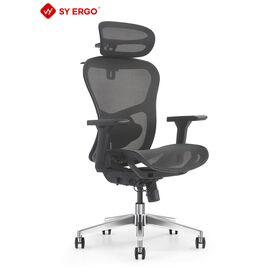Moderne Pivotant Chaise De Bureau Ergonomique Pleine Maille Conception Base En Alliage D'aluminium Réglable en Hauteur pour La Maison et Conférence