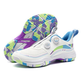 Unisex Deporte Zapatos de Bádminton Dial de Cierre Ligero Durable Zapatillas de deporte Tamaño Grande 37-44
