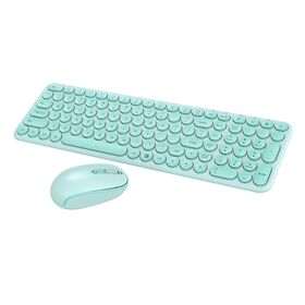 Ratón inalámbrico combinado del teclado, teclado inalámbrico ergonómico ultrafino compacto 2,4G y ratón combinados, al por mayor, color de la moda