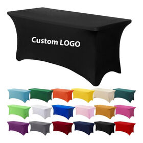 Promotion Custom 6ft Table Cloths Fitted Table Cover Dye Sublimation8ft Stretched Tablecloth Trade Show Table Covers
