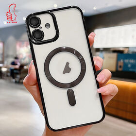 Cas transparent d'OEM TPU pour le cas de téléphone de MagSafe de galvanoplastie de l'iPhone 16