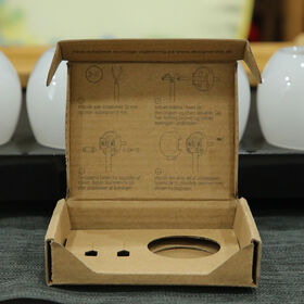 Boîtes en carton ondulé brun personnalisé recyclables boîtes d'emballage papier Mailer avec impression simple