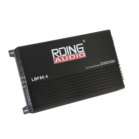 Precio de fábrica 4 canal 4x60W MOSFET coche Amplificadores DC 12V aluminio negro ISO certificado OEM audio profesional