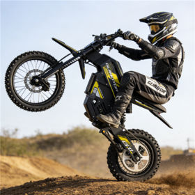 Bicicleta Eléctrica de Dirt Bike 3000W 48V con Logo Personalizado, 21AH, Ruedas de Aleación de Aluminio de 14"/12", Frenos Hidráulicos, 34.2-40MPH, Todoterreno, Directo de Fábrica