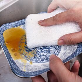 High Density Cleaning Sponge Block Dishwashing Brush Absorbent Double Sided Thick Decontamination Sponge