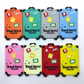Hang tags Soft silicone luggage tags, anti-loss tags, boarding tags, silicone luggage tags