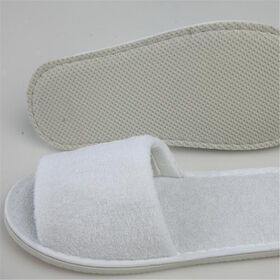 Wholesale half pack of open-toe hotel slippers