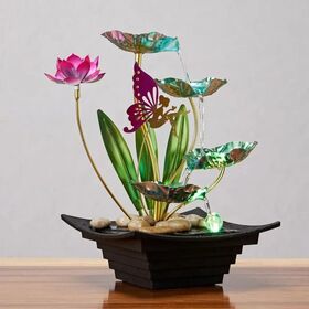 L'eau courante Ornements Circulant Bureau Salon Bureau Caissier Décorations Paysage Richesse Ouverture Cadeau