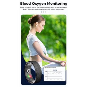 2026 New Stainless Steel Smart Ring Heart Rate BP Sleep Monitor IP68 Waterproof Multi-Sport Mode Fashion Health Fitness Tracker