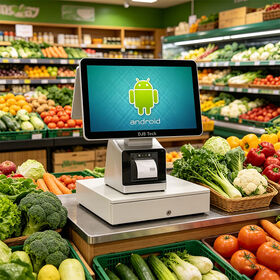 OEM ODM Custom POS Terminal 15,6 Zoll Touchscreen Registrierkasse Mehrsprachige Unterstützung Android Windows System Thermodrucker Scanner