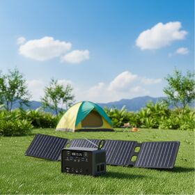 Mobile rechargeable voyage en plein air petit générateur solaire banque de puissance 100w portable lifepo4 centrale électrique avec radio fm