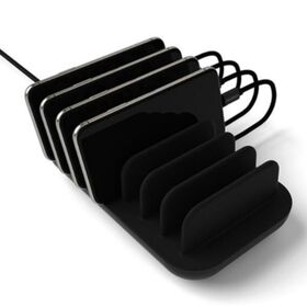 Stasiun pengisian daya universal portabel multi-USB 7 port untuk desktop rumah, untuk pengisian daya publik ponsel dan berbagai perangkat elektronik