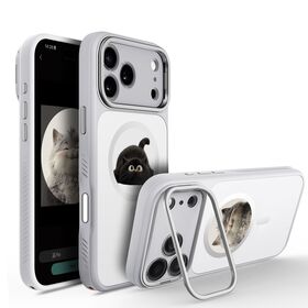 جراب هاتف TPU بشاشة حبر إلكتروني، جراب عرض ذكي بخرطوشة حبر إلكتروني، مناسب لـ iP 17 و 18 Pro