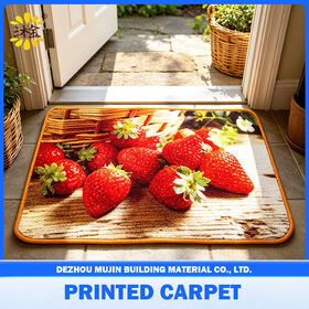 Fábrica Venta caliente hogar interior logotipo personalizado al aire libre puerta principal alfombra impresa