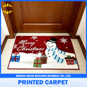 Alfombra de piso de puerta suave personalizada de fábrica china para baño antideslizante dormitorio sala de estar flocado mat