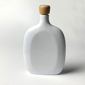 Hot sale 8oz High Quality Portable 304 Stainless Steel Beech Wood Lid Whiskey Vodka Wine Pot Flagon Hip Flask