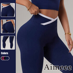 Leggings Activewear V Cut Scrunch Bum Ginásio Workout para Mulheres