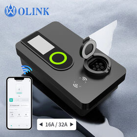 OLINK 3.5KW 7KW Wallbox EV Carregador Nível 2 Estação De Carregamento CA Tipo 2 Estação De Carregamento Ev Comercial Certificado CE
