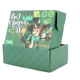 OEM ECO-Friendly Customizável Verde Impresso Papel Caixa De Embalagem para Bulk Party Supplies e Small Gift Sets