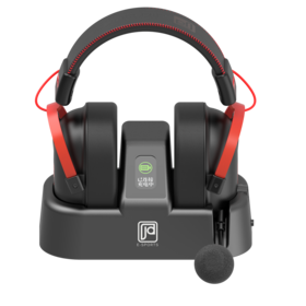 H6 Pro Black Knight Kabelloses Gaming-Headset mit Ladestation, 53mm Treiber, ENC-Mikrofon, 1200mAh Schnellladung, 2.4G geringe Latenz