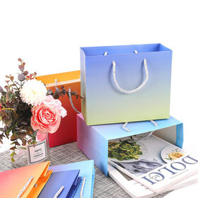 Best Quality Gift Bags 8.6x3.9x7 inches Small Paper Shopping Bags with Handles