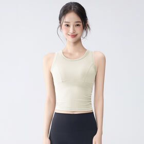 Wholesale modern female gym wear pilates tops yoga wear casual tank top for woman