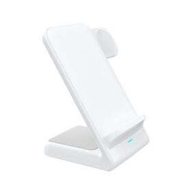 En gros personnalisé mobile de bureau intelligent montre écouteurs téléphone portable 5w 15w portable 3 en 1 charge rapide chargeur sans fil stand