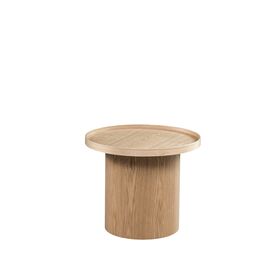 Mesa de centro redonda de madera de alta calidad, elegante roble, fresno, caucho, muebles de sala de estar, mesa de té y café de madera