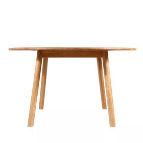 Mesa de centro redonda de madera de alta calidad, mesa de café moderna para muebles de sala de estar