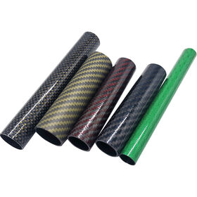 Wholesale Carbon Fiber Tube Roll Wrapped 3K Twill Matte Black 6mm-50mm OD 0.5mm-3mm Wall for Industrial Equipment Frame Structure