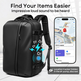 New Arrival One - Click Vacuum Compression Laptop Backpack Adapt (Apple IOS)FIND MY Function with TSA Lock Business Backpack
