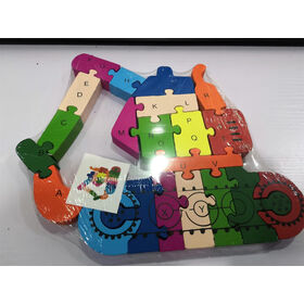 Wooden Cartoon Puzzle Montessori Learning Toy