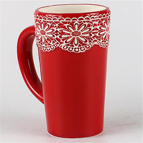 Hot Sale Sublimation White Snowflake Design Christmas mug