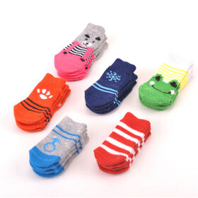 OEM welcome High Quality Non-Slip Dog Socks Pet Indoor Shoes Multicolor Dog Socks