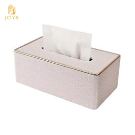 High-Grade Luz De Luxo PU Caixa De Tecido De Couro Enfeites De Papel Criativo Mesa De Jantar Caixa De Armazenamento Premium