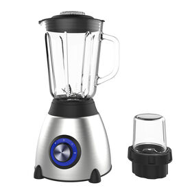 Blender Listrik Kaca 2 in 1 dengan Penggiling, Food Mixer Listrik dan Juicer, Teknologi Rumah Tangga dengan Kotak Warna dan Baja Tahan Karat