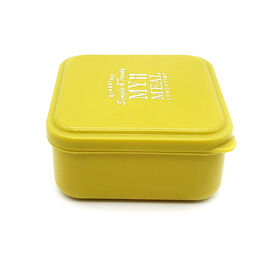 Style japonais carré 3 pièces réutilisables en plastique PP Bento Box Set avec Microwavable stockage des aliments pour les enfants déjeuners