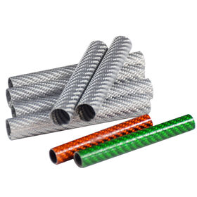 SW OEM Colored Texture Carbon Fiber Tube Smooth Surface Carbon Fiber Tube Fade Resistant Colored Carbon Fiber Tube Outdoor Gear