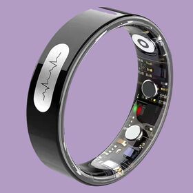 Anneau intelligent ECG PPG SPO2 Fitness Tracker toute la journée HRV Sleep Tracker Anneau de santé en titane